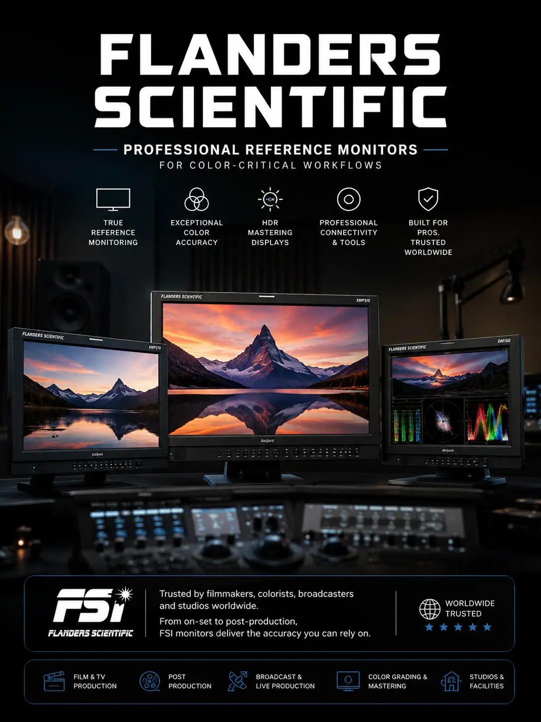 Flanders Scientific India FSI Reference Monitors