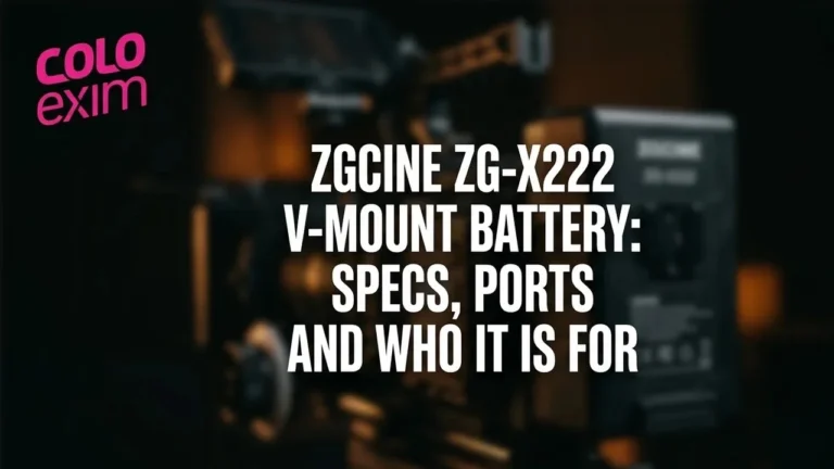 ZGCINE ZG-X222 V-Mount Battery: 222Wh Specs, Ports and Who It Is For