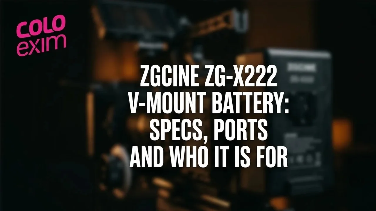 ZGCINE ZG-X222 V-Mount Battery: 222Wh Specs, Ports and Who It Is For